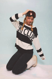 LONG SLEEVE ROUND NECK SKI CLUB SWEATER - UNCOMMON REIGN