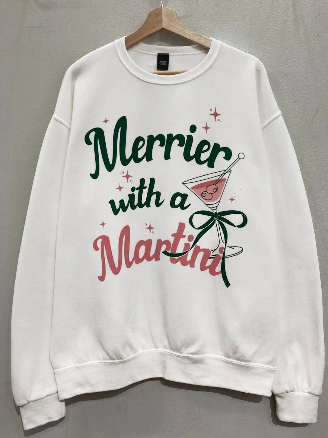 MERRY MARTINI CHRISTMAS SWEATSHIRT - UNCOMMON REIGN