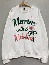 MERRY MARTINI CHRISTMAS SWEATSHIRT - UNCOMMON REIGN