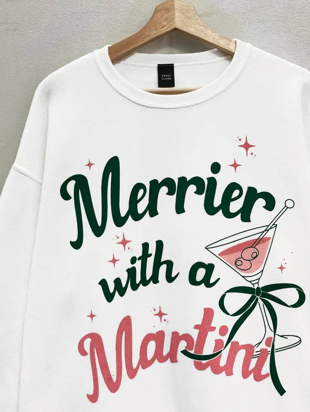 MERRY MARTINI CHRISTMAS SWEATSHIRT - UNCOMMON REIGN