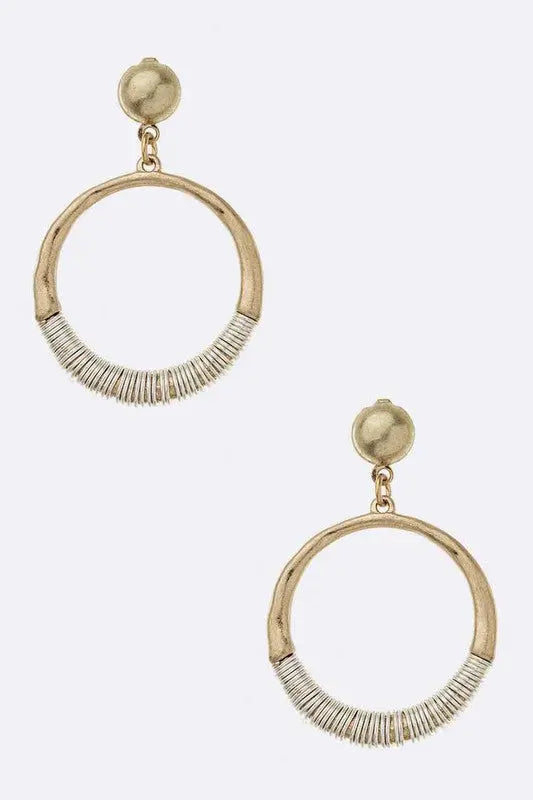 CIRCLE DROP EARRINGS Uncommon Reign