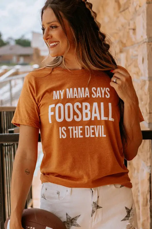 FOOSBALL IS THE DEVIL GRAPHIC TEE