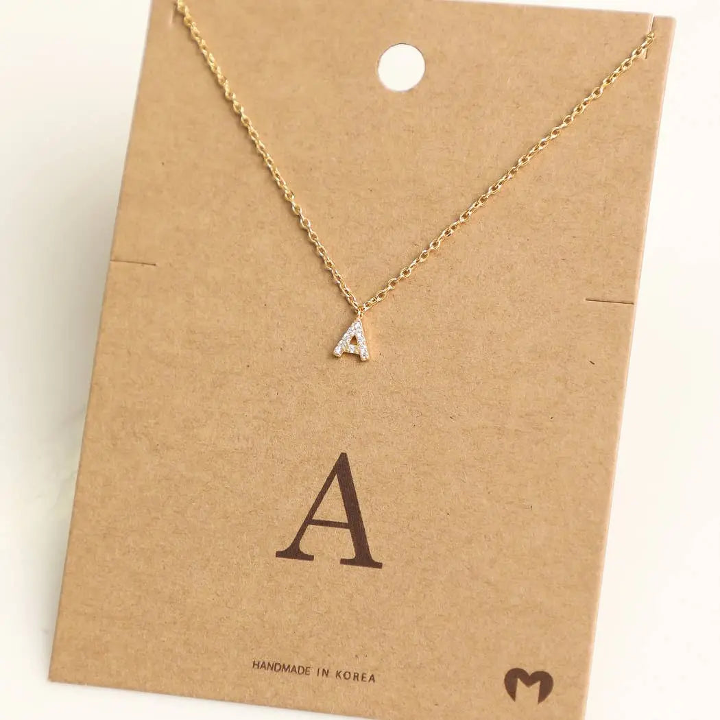 Mini Initial A Necklace Fame Accessories