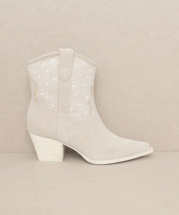 THE PEARL STUDDED WESTERN BOOTIE