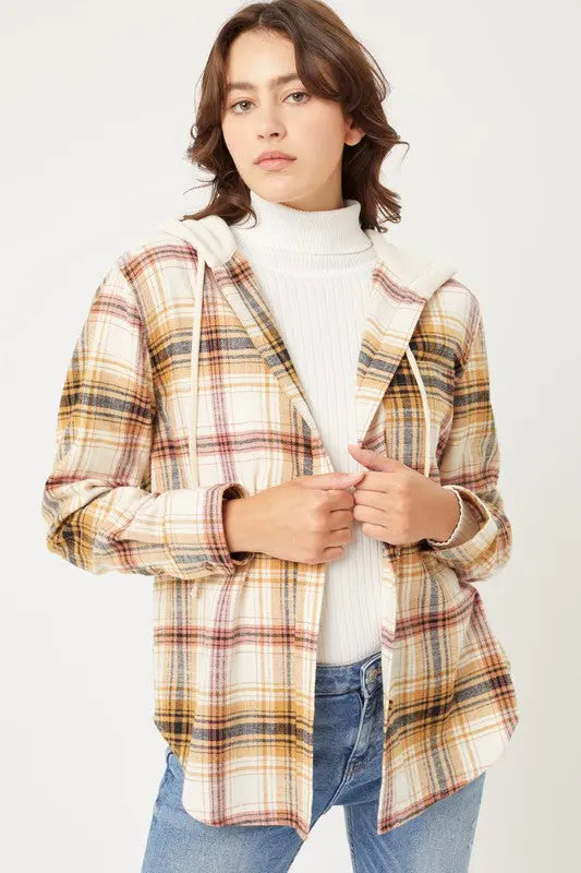 PLAID FLANNEL WITH HOOD Uncommon Reign