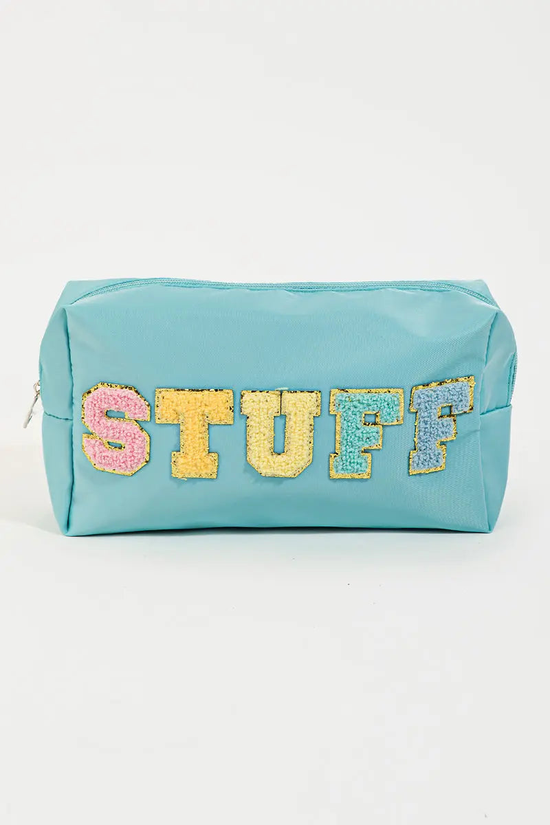 STUFF COSMETIC BAG - BLUE - UNCOMMON REIGN