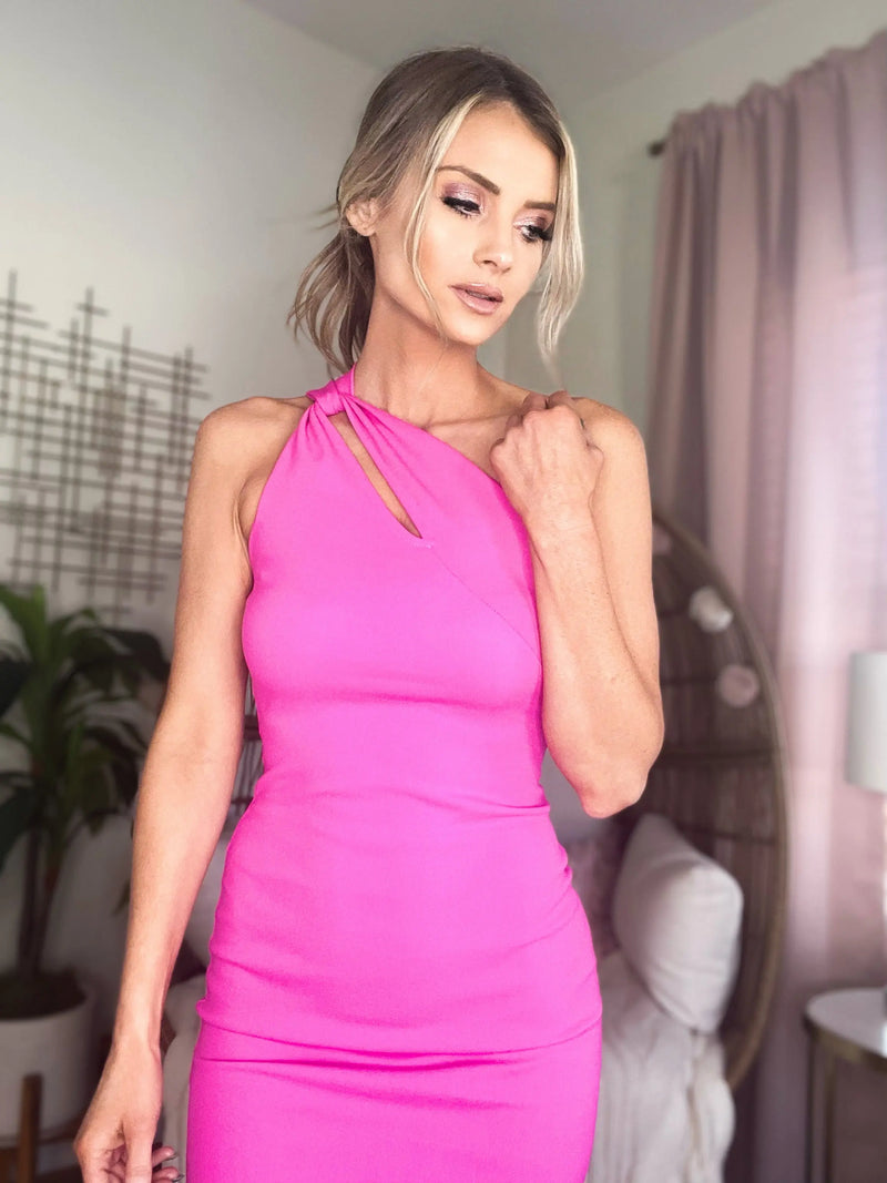 ALL TOO WELL BODYCON MINI DRESS - PINK Uncommon Reign