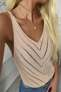 BEACH THERAPY TANK TOP - BEIGE Uncommon Reign
