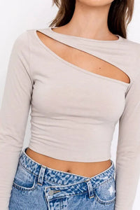 BECAUSE I CAN LONG SLEEVE CROP TOP Uncommon Reign