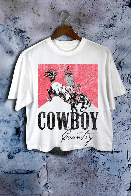 COWBOY COUNTRY GRAPHIC CROP TOP Uncommon Reign