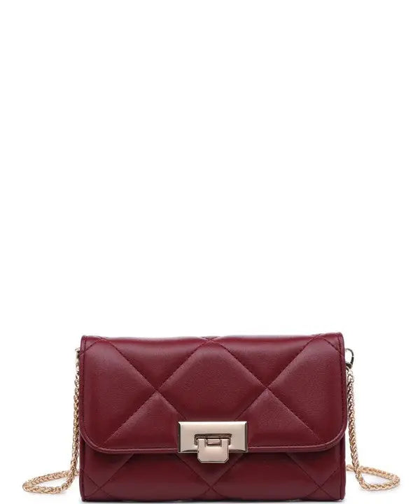 EVERY MOMENT COUNTS CROSSBODY BAG - BURGUNDY Uncommon Reign