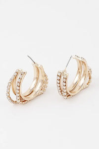 MAKING CHOICES HOOP EARRINGS-GOLD Uncommon Reign