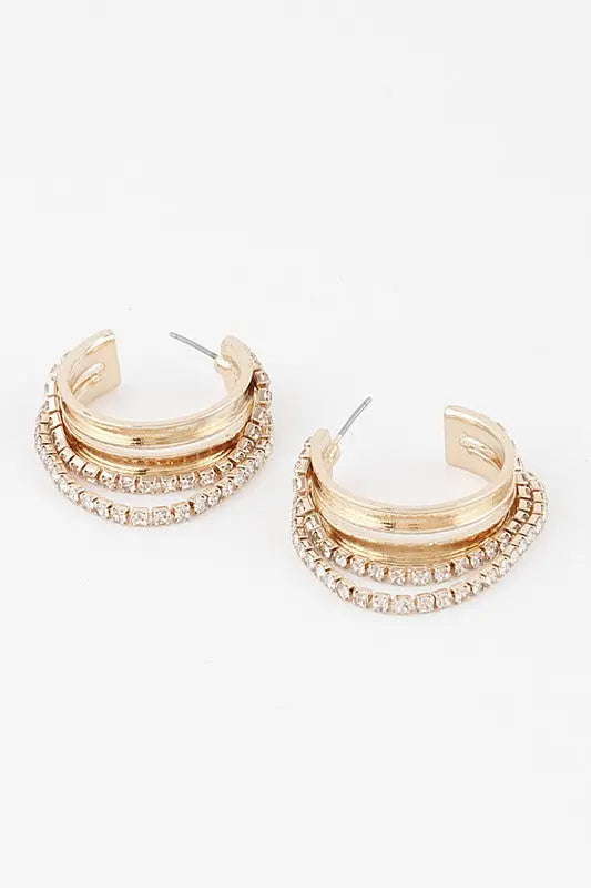 MAKING CHOICES HOOP EARRINGS-GOLD Uncommon Reign
