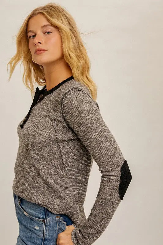 NOT BASIC HENLEY TOP Uncommon Reign