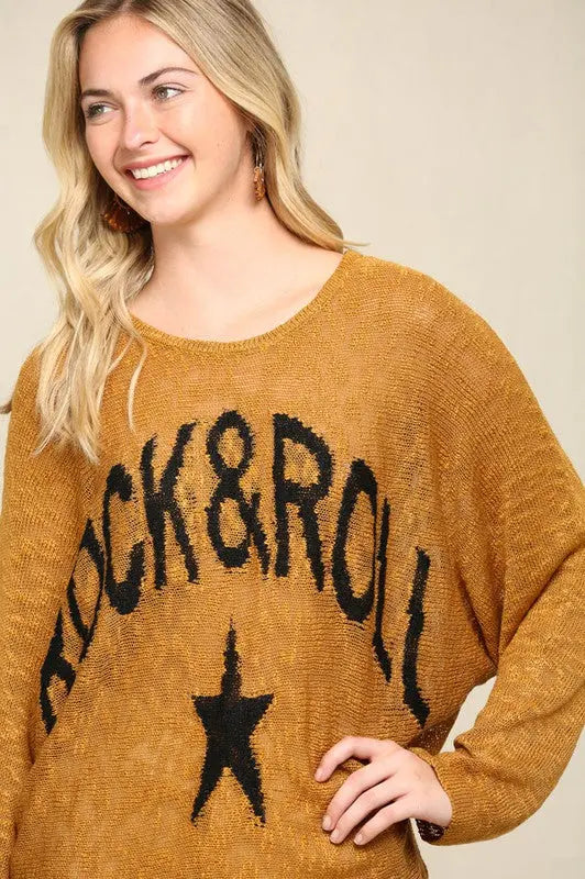 ROCK & ROLL LOOSE FIT SWEATER Uncommon Reign