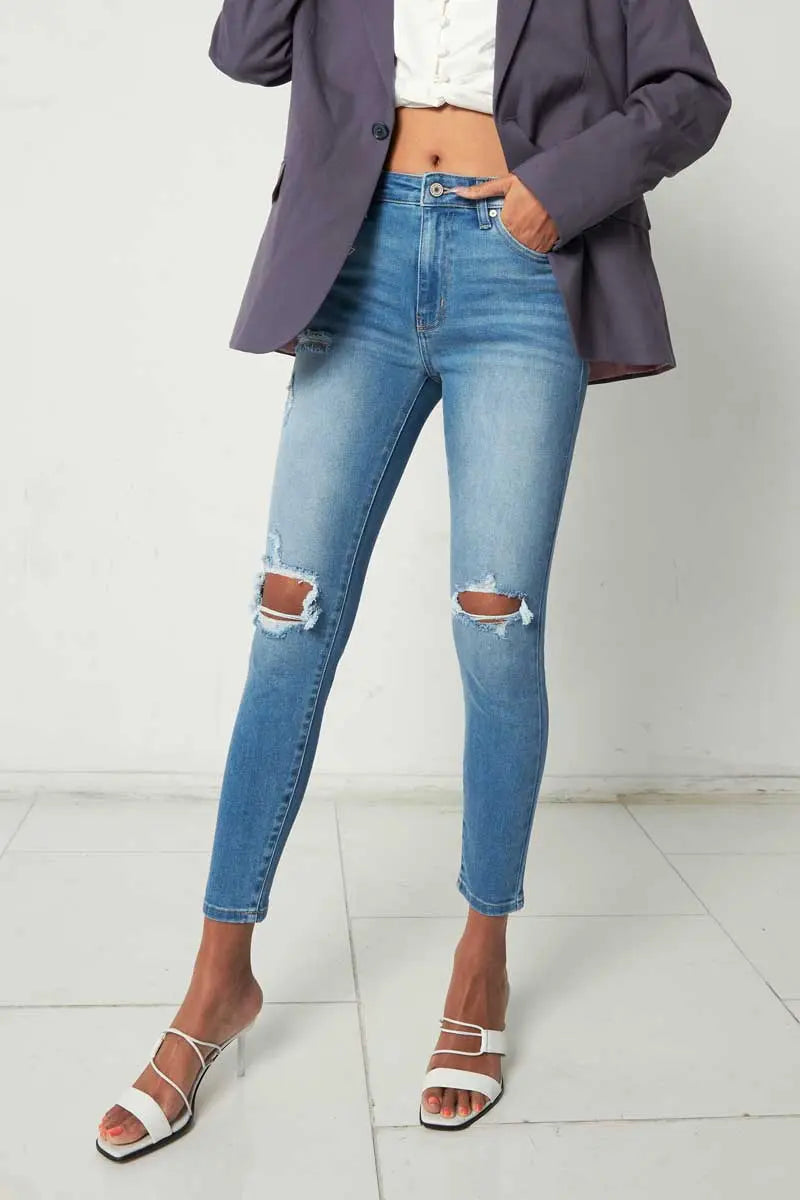 THE ASHLEY HIGH RISE ANKLE SKINNY JEANS Uncommon Reign