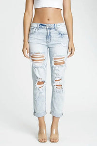 THE CLAIRE MID RISE GIRLFRIEND JEANS Uncommon Reign
