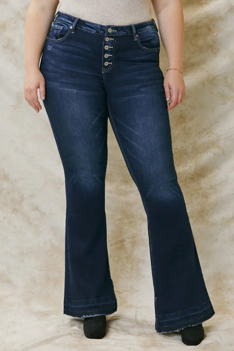 UNCOMMON REIGN - THE NORTH HIGH RISE FLARE JEANS