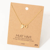 WESTERN BOOTS HORSE SHOE CHARM NECKLACE-GOLD